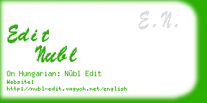 edit nubl business card