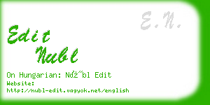 edit nubl business card